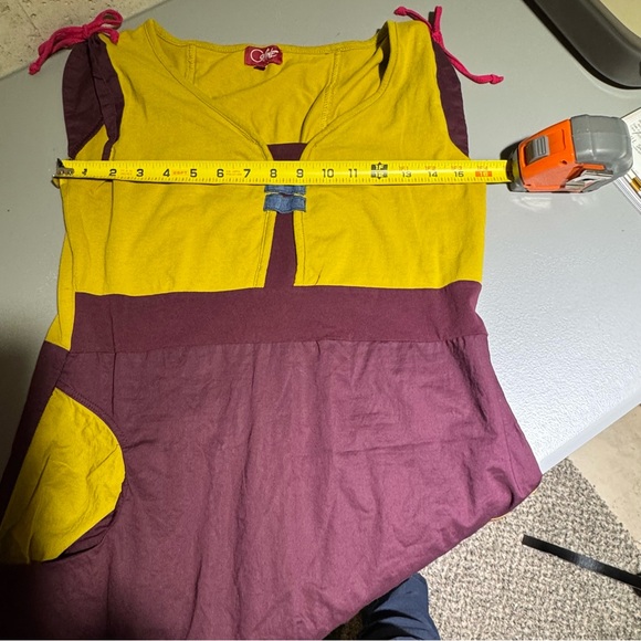 Vintage Y2K Coline Mini Dress Size Medium Boho Whimsical Coquette Floral Bold - Picture 11 of 16